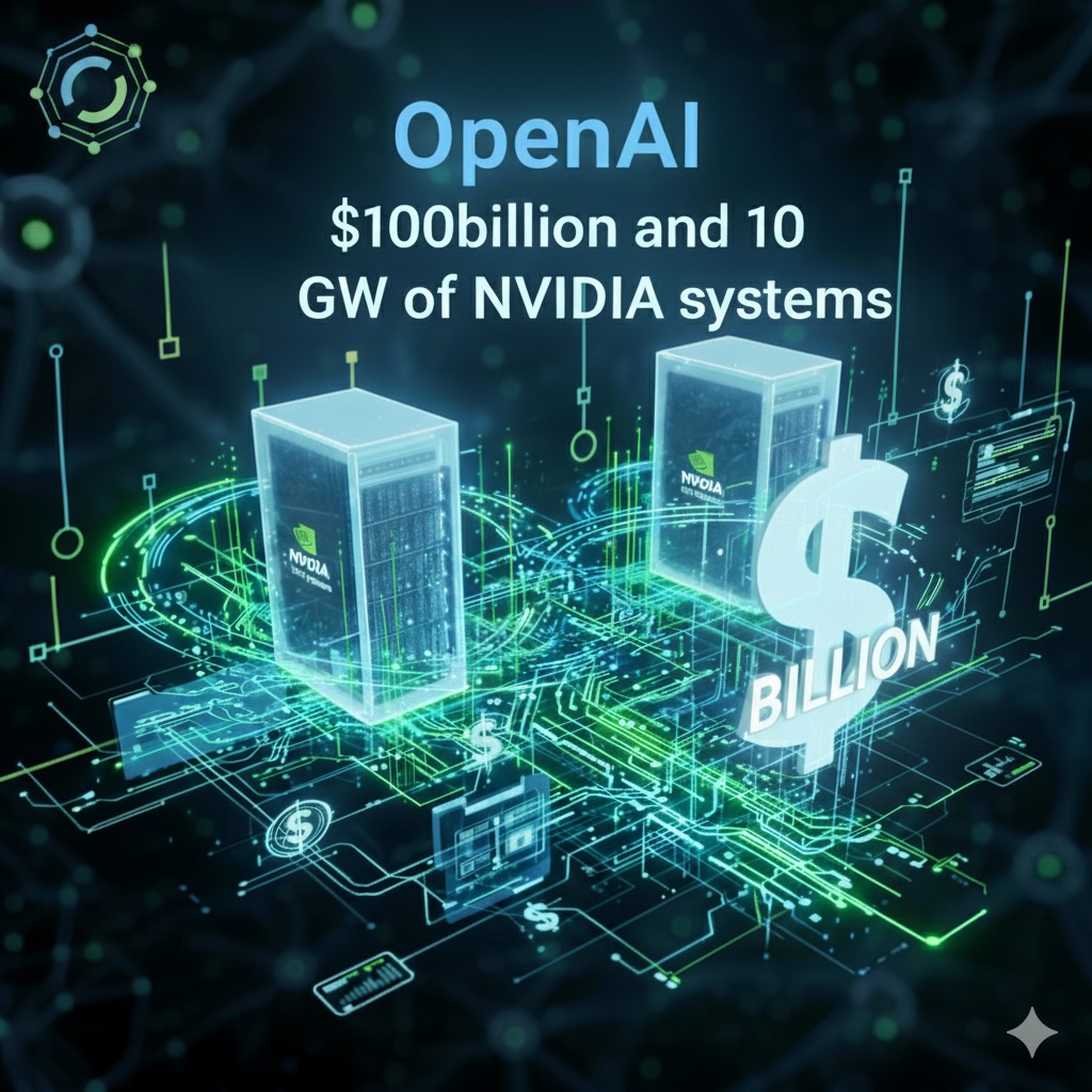 OpenAI $100billion and 10 Gigawatts of NVIDIA systems