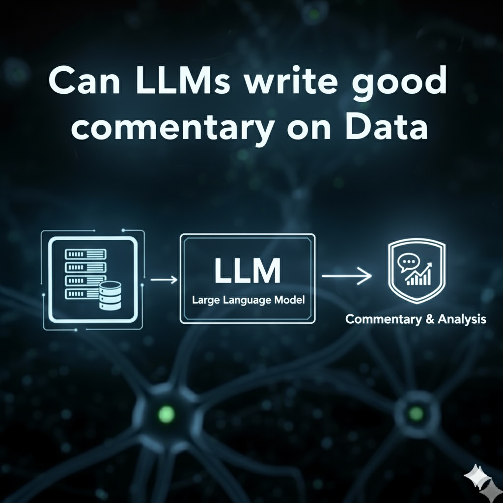 Can LLMs Write Good Commentary on Data?